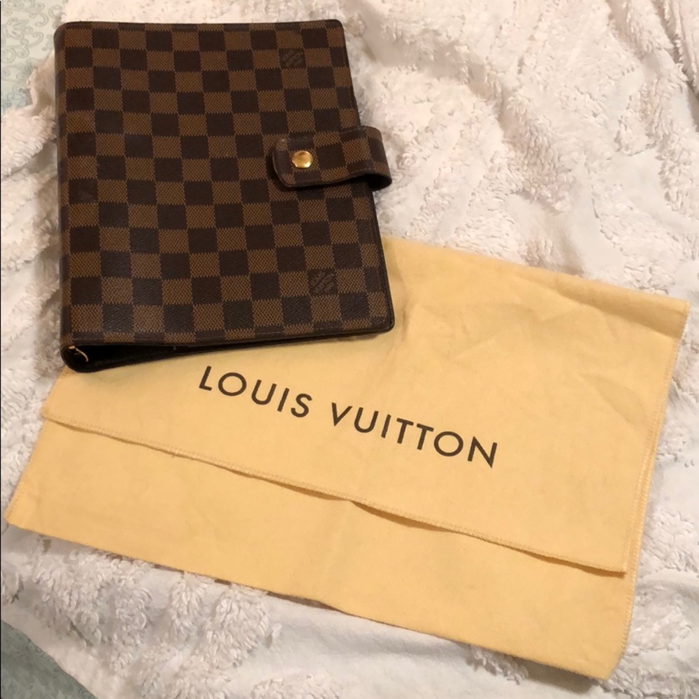 Louis Vuitton planner large checker authentic